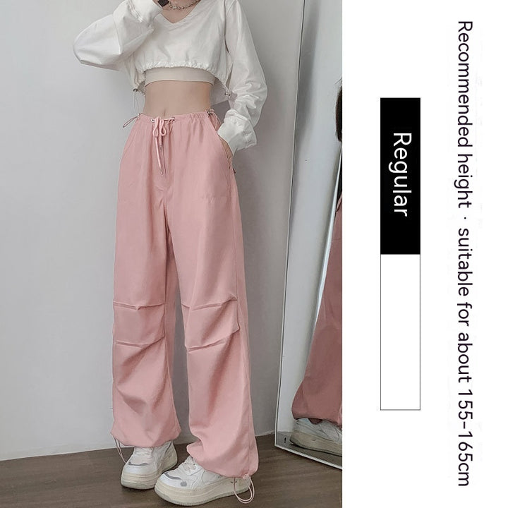 Women's Fashion Casual High Waist Casual Wide Leg Pants-Suits & Sets-Zishirts