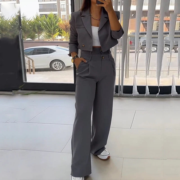 Women's Fashion Tops Casual Pants Suit-Suits & Sets-Zishirts