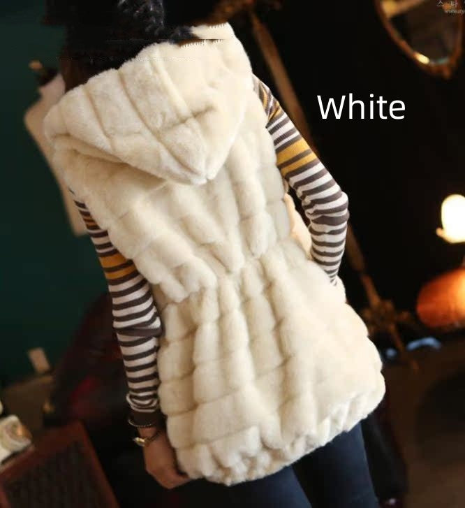 Fashion Plus Size Hooded Vest For Women-Women's Outerwear 2023-Zishirts