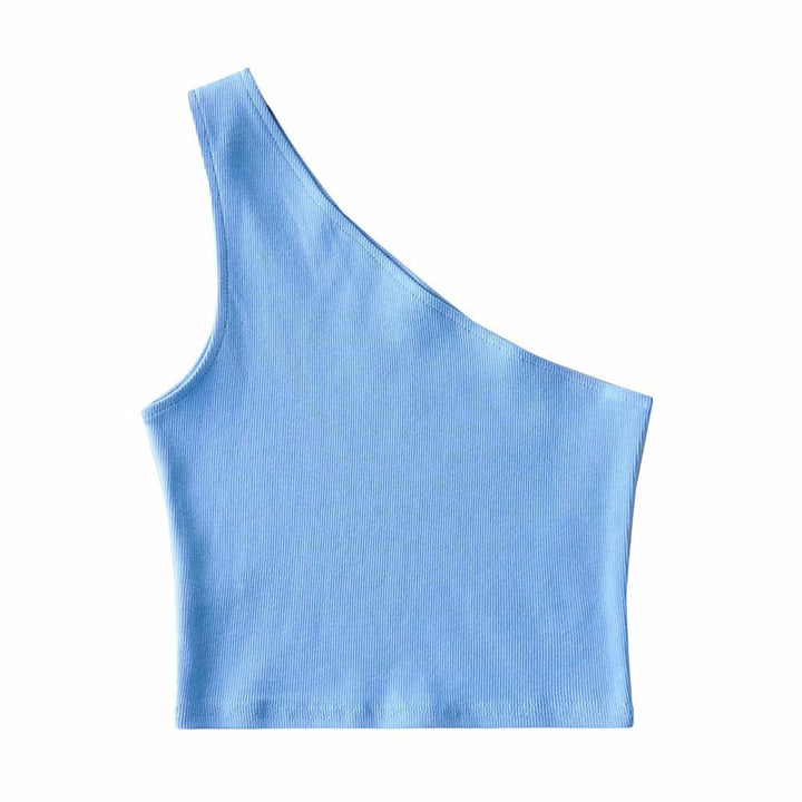 Women's Fashion Short Shoulder Vest-Blouses & Shirts-Zishirts