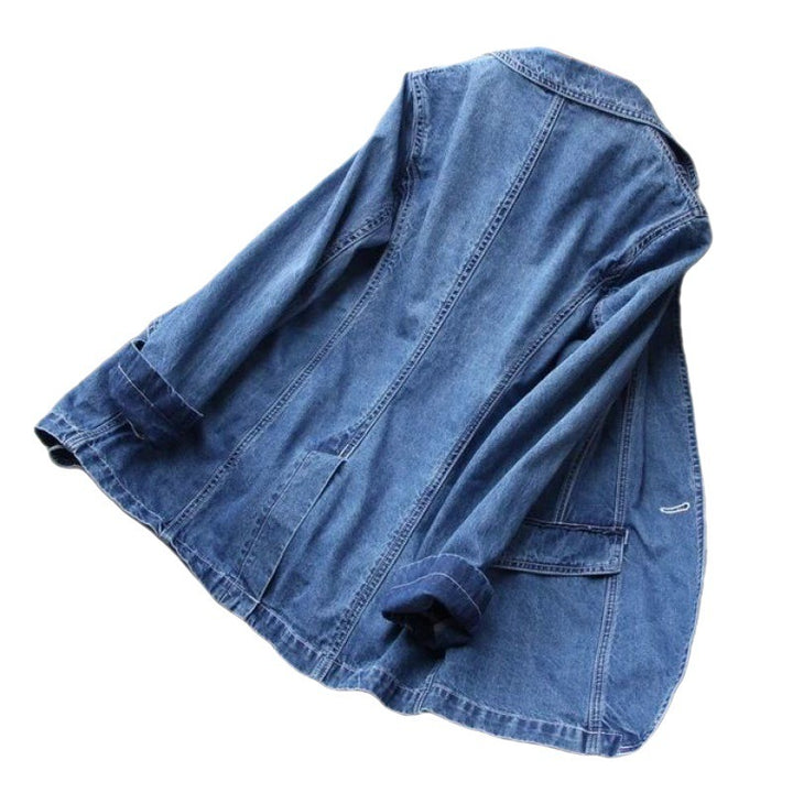 Denim Suit Jacket For Women Spring And Autumn New-Womens 2024 March-Zishirts