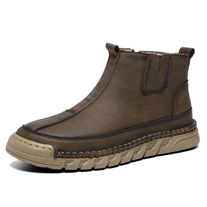 Slip-on High-top Casual Martin Boots-Womens Footwear-Zishirts