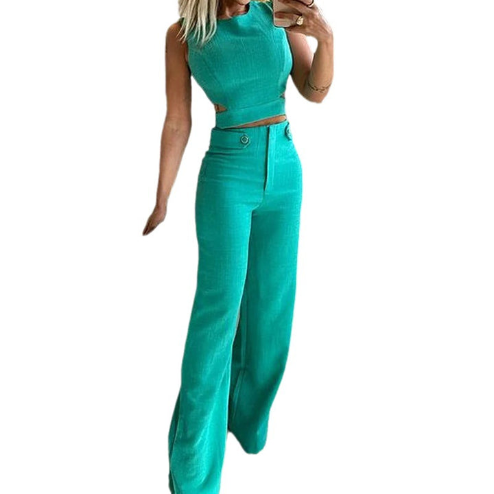 Fashion Casual Solid Color Pants-Suits & Sets-Zishirts