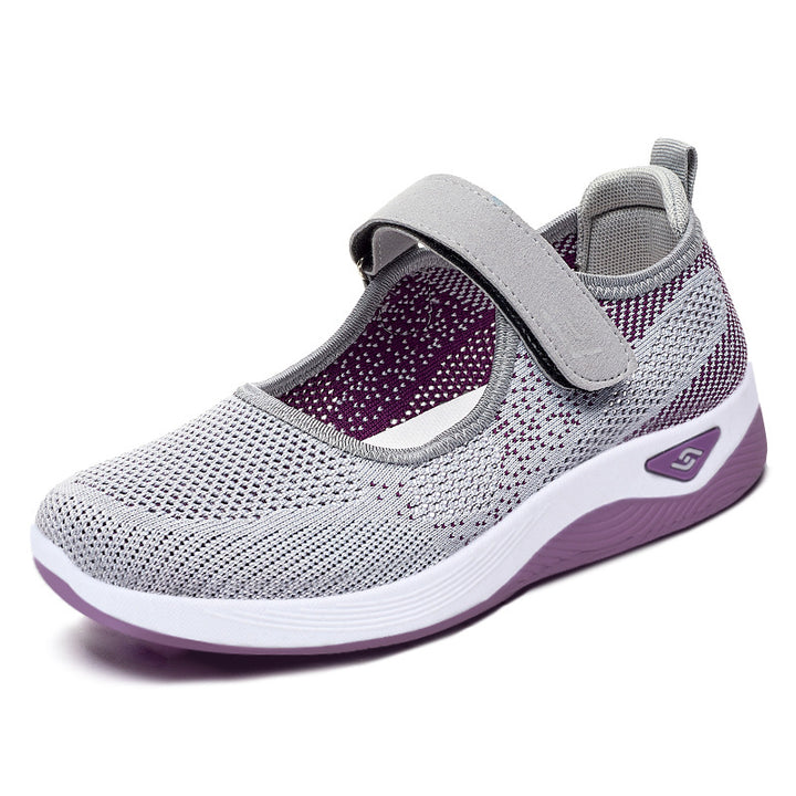 Summer New Women's Shoes Breathable Walking Shoes Velcro-Womens Footwear-Zishirts