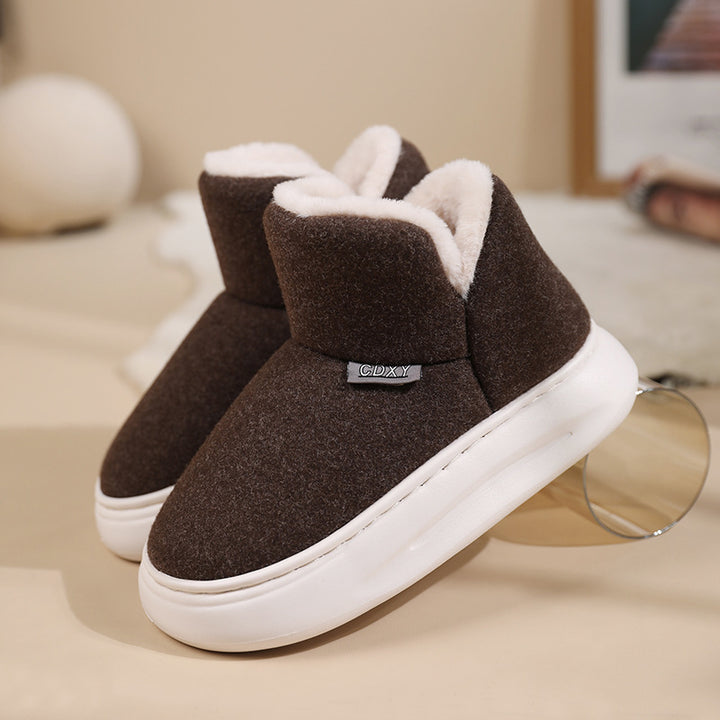 Winter Cotton Slippers Thick Casual Thick-Womens Footwear-Zishirts