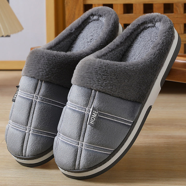 Winter Warm Slugged Bottom Plush Slippers-Womens Footwear-Zishirts