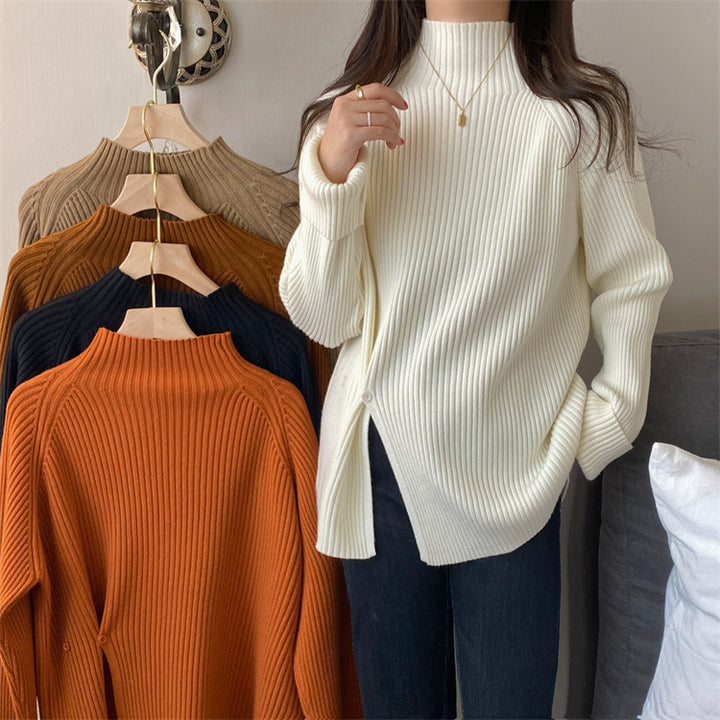 Autumn And Winter New Half Turtleneck Pullover-Sweaters-Zishirts