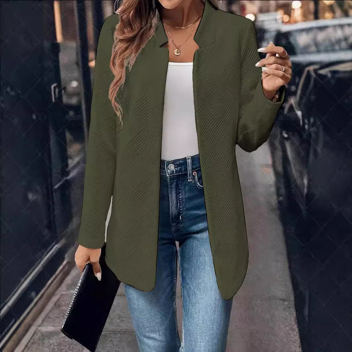 Women's Textured Cardigan Fashionable Jacket-Jackets-Zishirts