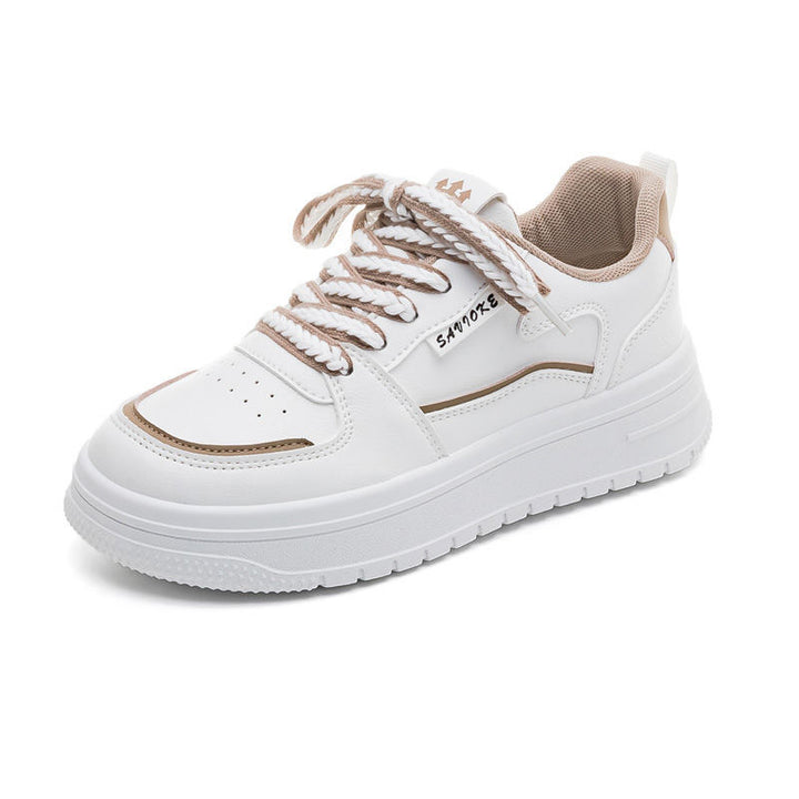 Platform White Shoes Minority All-match Running Leisure Sneakers-Womens Footwear-Zishirts