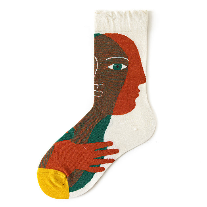 Women's Mid-calf Autumn And Winter 100 Cotton Socks-Womens 2024 March-Zishirts