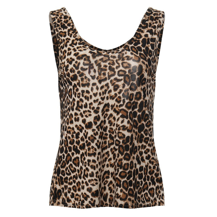 Loose Printed Camisole Large Size Women's Clothing-Blouses & Shirts-Zishirts