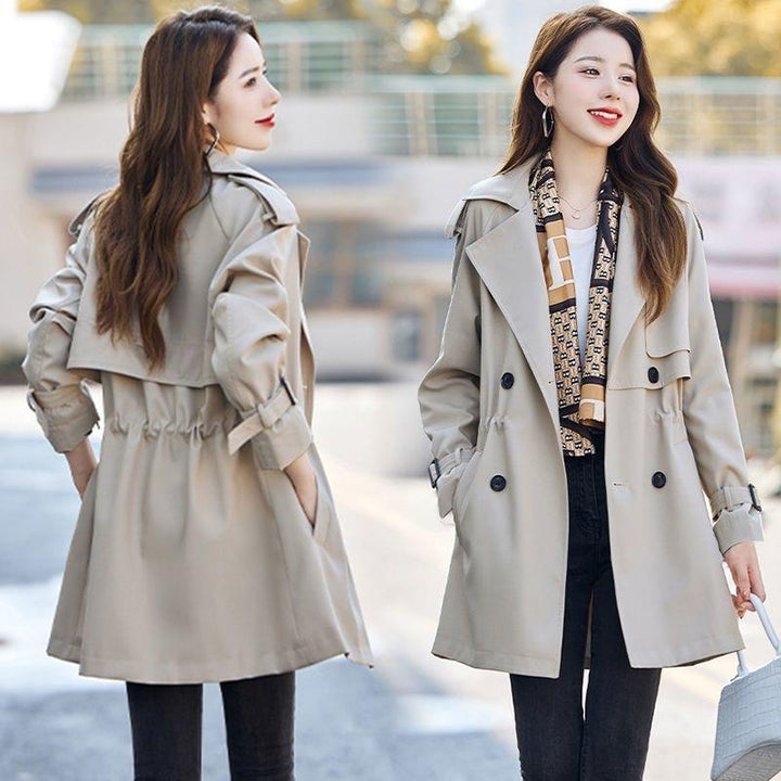 Autumn And Winter New Casual Figure Flattering Fashionable Top Women's Windbreaker Coat-Women's Outerwear 2023-Zishirts