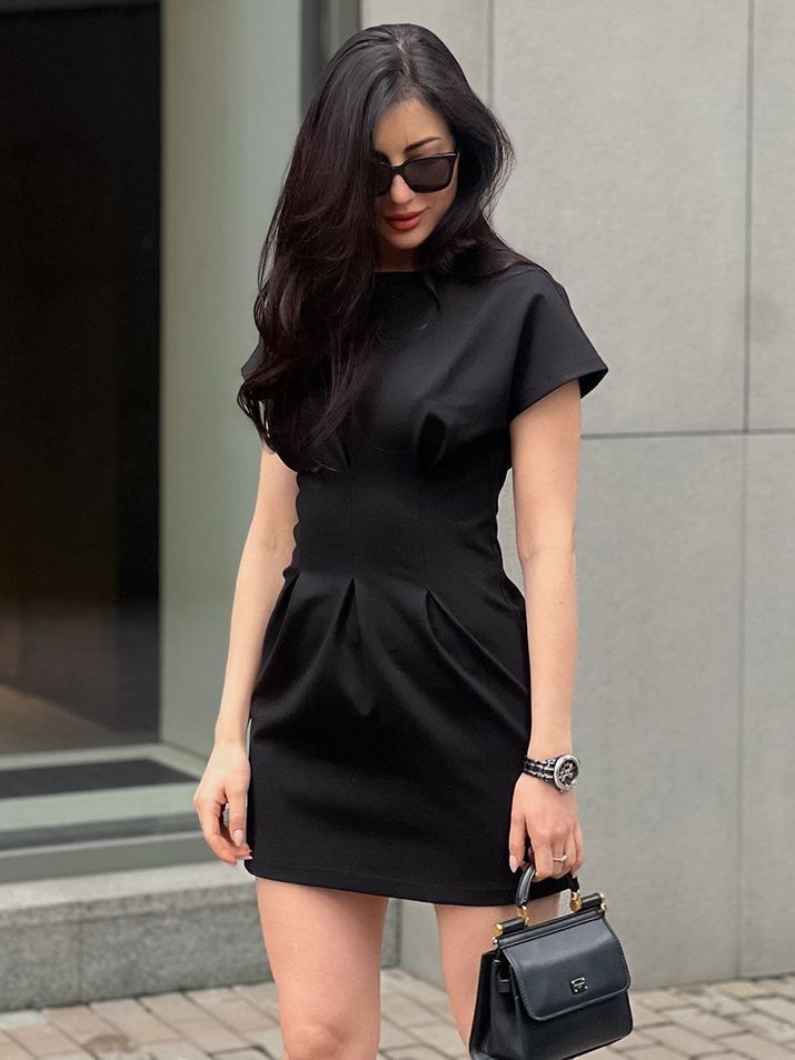 Women's Fashion Temperament Waist-controlled Slimming Slim Fit A- Line Dress-Lady Dresses-Zishirts