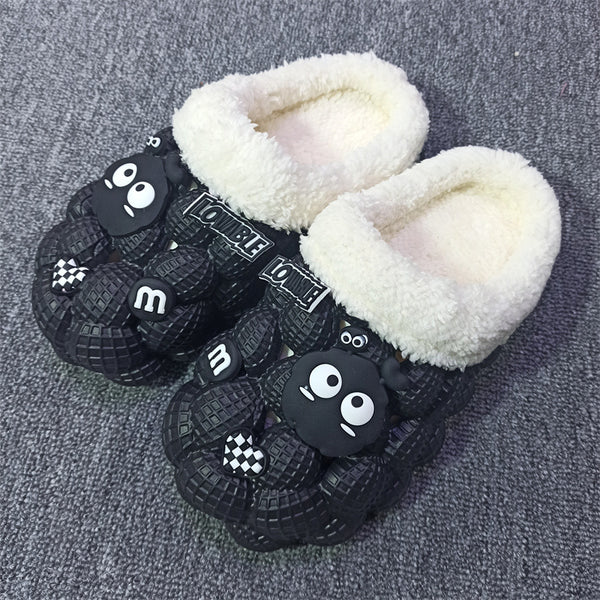 Women's Fashion Casual Lychee Bubble Platform Non-slip Warm Cotton Slippers-Womens Footwear-Zishirts