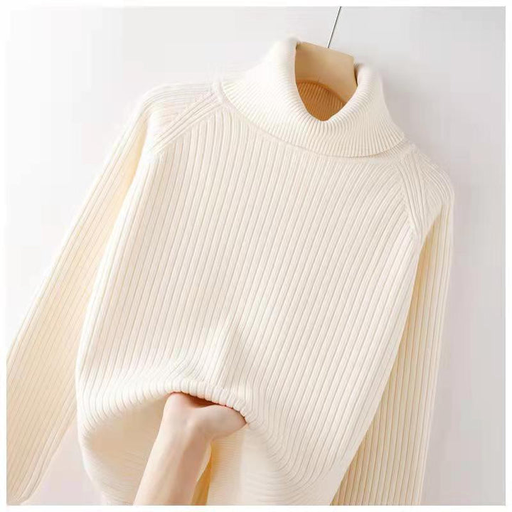 Turtleneck Bottoming Shirt Oversized Knit Sweater-Women's Outerwear 2023-Zishirts