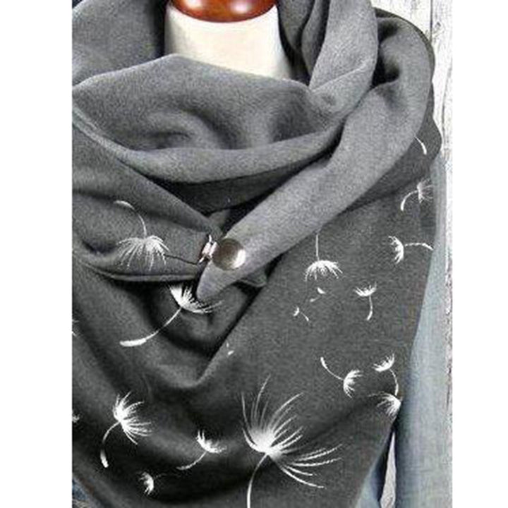 Women's Cotton Malaysia Warm Button Scarf-Scarves & Wraps-Zishirts