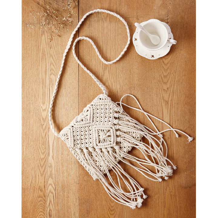 Women's Fashion Retro Tassel Crossbody Straw Bag-Women's Bags-Zishirts