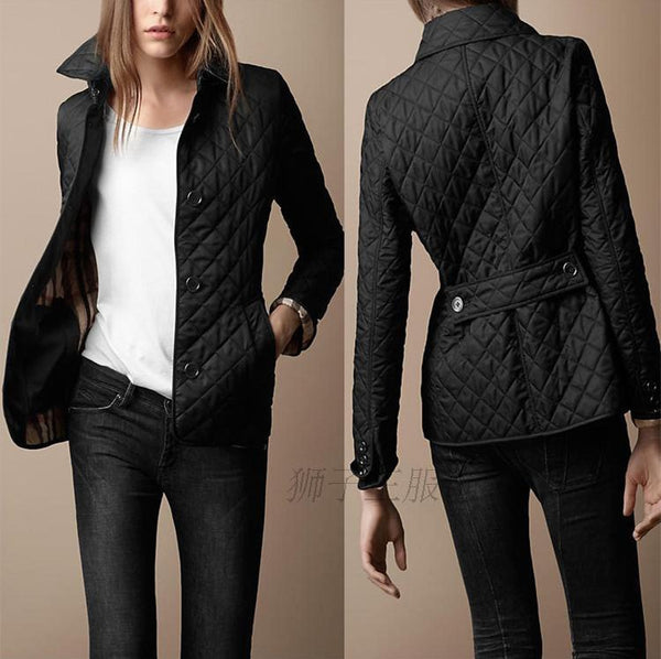 Fashionable Elegant Lapel Cotton-padded Jacket-Jackets-Zishirts