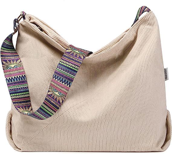 Women's Large Crossbody Fashion Corduroy Retro Hobo Fashion Shoulder Bag-Women's Bags-Zishirts