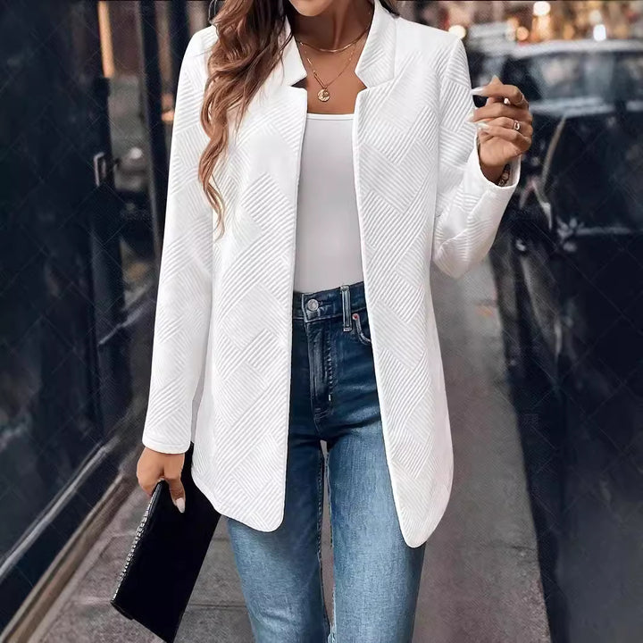 Women's Textured Cardigan Fashionable Jacket-Jackets-Zishirts