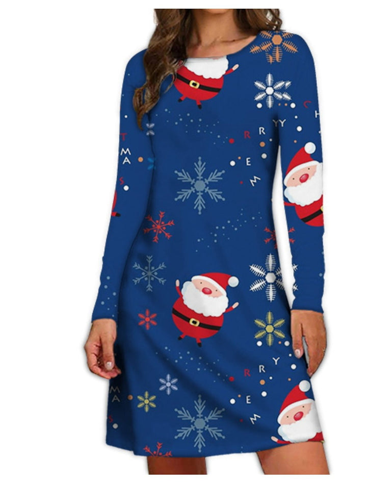 Women's Christmas Dress Tight Long Sleeve-Women's Outerwear 2023-Zishirts