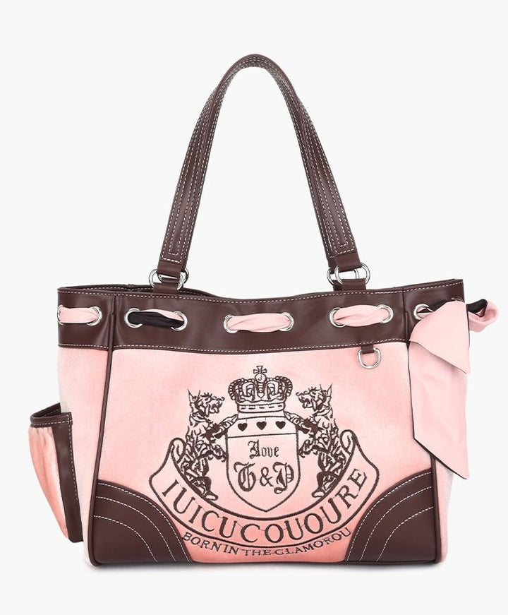 New Contrast Color Portable Shoulder Tote Bag-Women's Bags-Zishirts