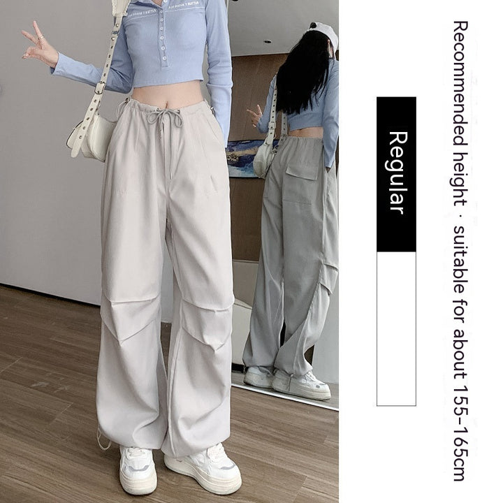 Women's Fashion Casual High Waist Casual Wide Leg Pants-Suits & Sets-Zishirts