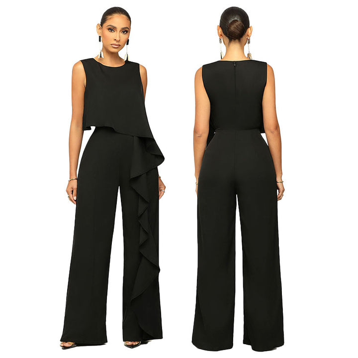 Fashion Women's Wear Solid Color Jumpsuit-Women's Outerwear 2023-Zishirts