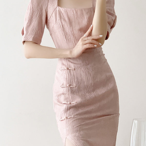 Slimming Sweet Elegance French New Chinese Style Cheongsam And Dress-Lady Dresses-Zishirts