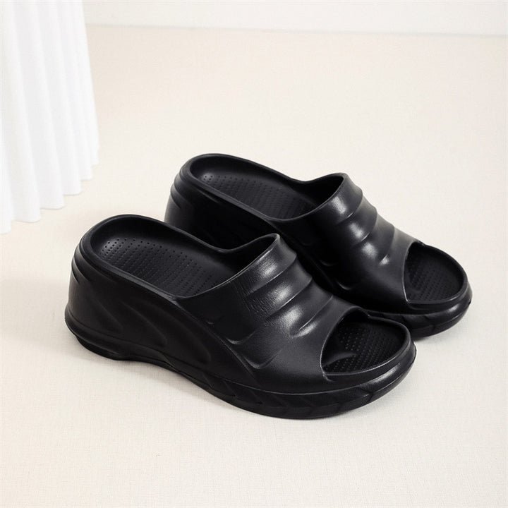 Women's Fashion Casual High Heel Non-slip Platform Slippers-Womens Footwear-Zishirts