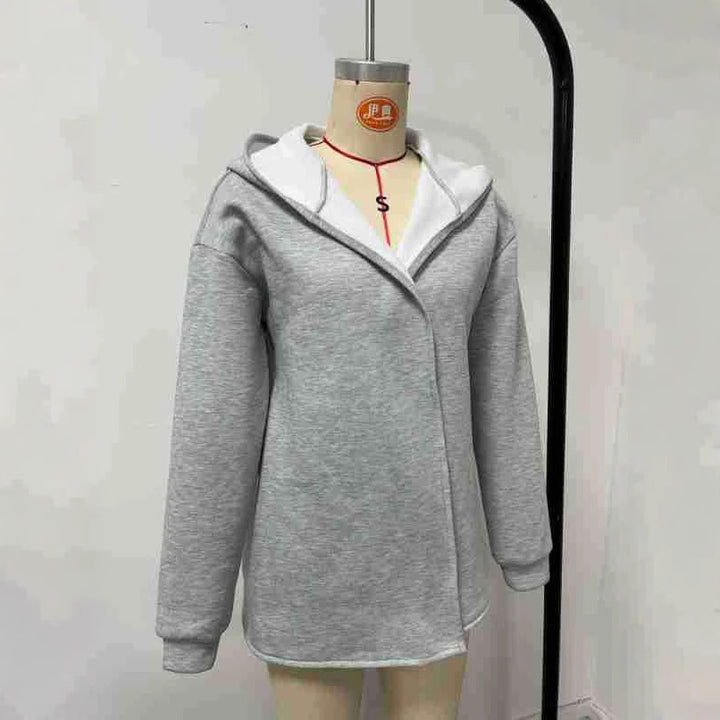 Hooded Fleece Jacket Coat For Women-Jackets-Zishirts