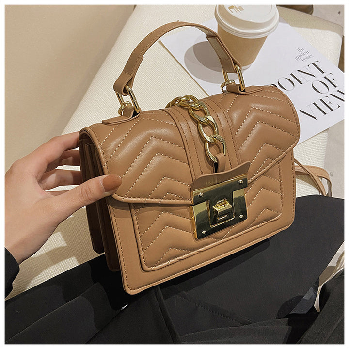 Fashion Popular One Shoulder New Flip Portable Small Square Bag-Women's Bags-Zishirts