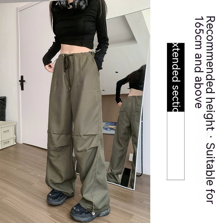 Women's Fashion Casual High Waist Casual Wide Leg Pants-Suits & Sets-Zishirts