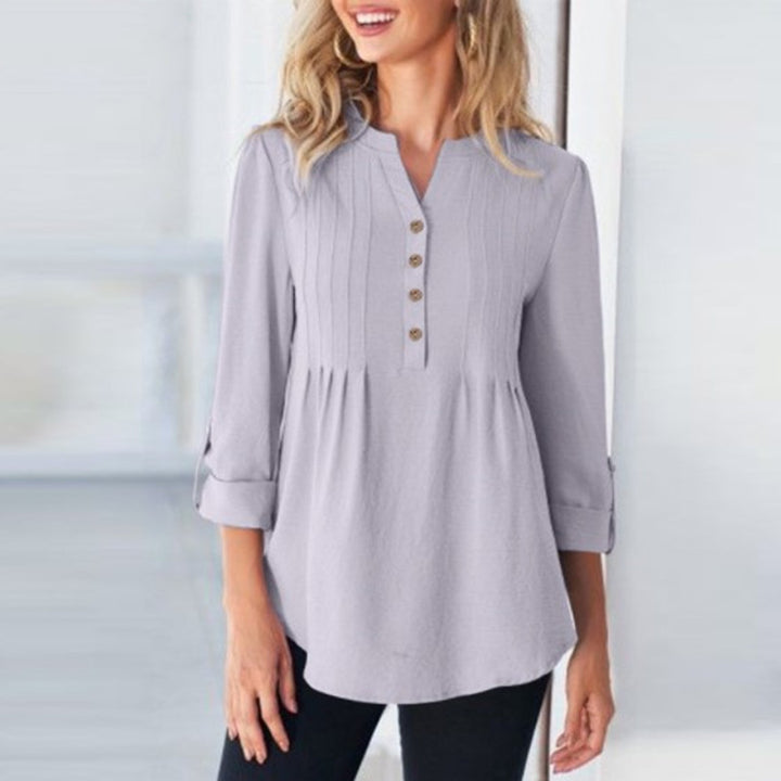 Women's Fashion Casual Solid Color Shirt-Women's Outerwear 2023-Zishirts