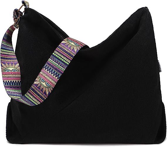 Women's Large Crossbody Fashion Corduroy Retro Hobo Fashion Shoulder Bag-Women's Bags-Zishirts