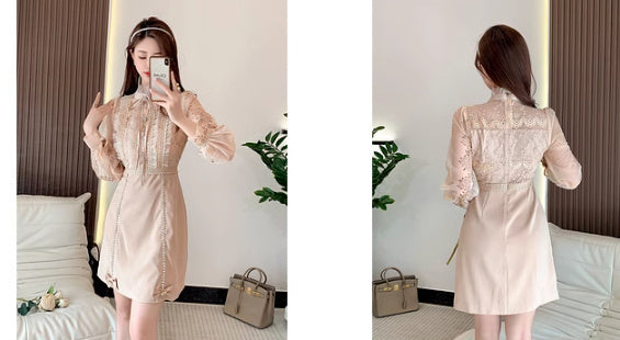 Early Spring French Style Beautiful Classic Style Dress-Womens 2024 March-Zishirts