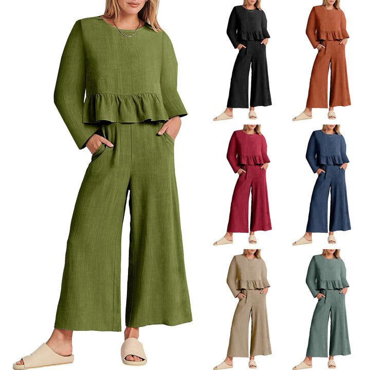 Women's Long Sleeve Pleated Short Sleeves Suit-Women's Outerwear 2023-Zishirts