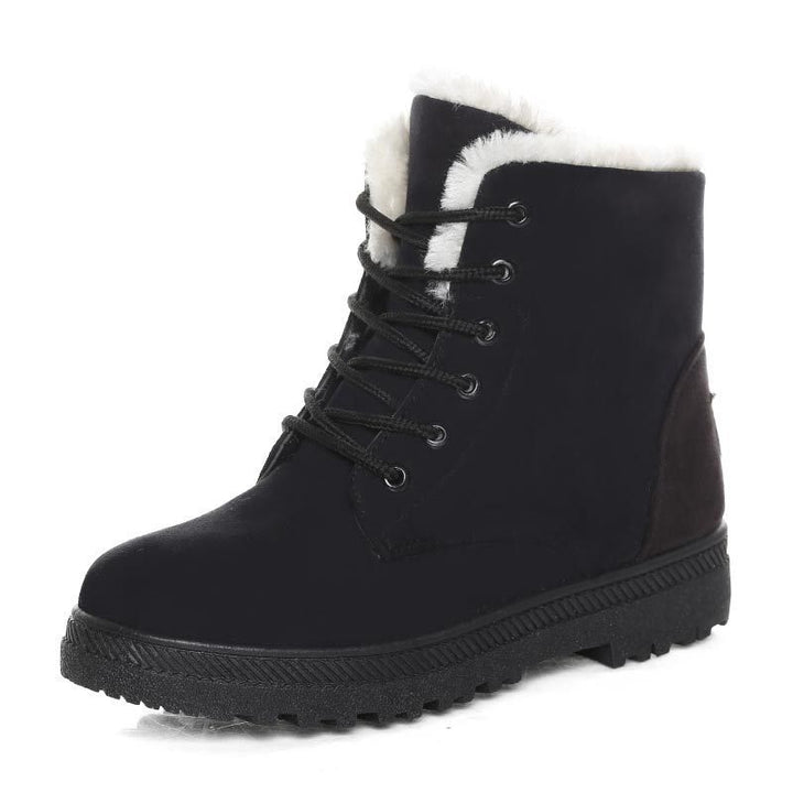 Winter Snow Boots With Warm Plush Ankle Boots For Women Shoes-Womens Footwear-Zishirts