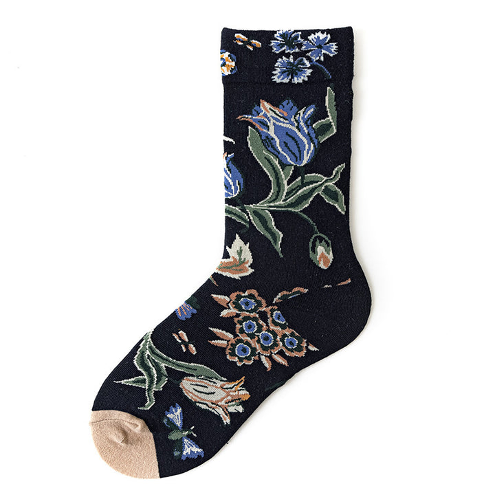 Women's Mid-calf Autumn And Winter 100 Cotton Socks-Womens 2024 March-Zishirts