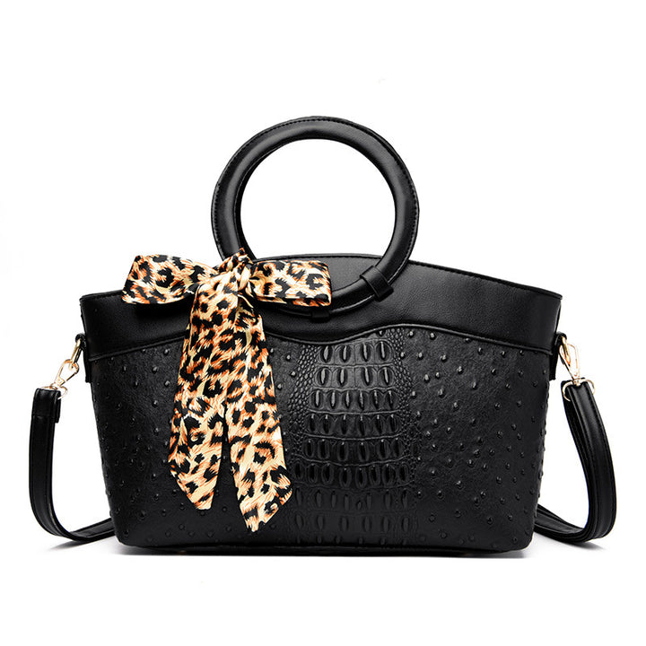 Fashion Stone Pattern Ring Shoulder Women's Handbag-Women's Bags-Zishirts