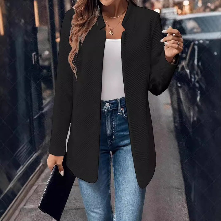 Women's Textured Cardigan Fashionable Jacket-Jackets-Zishirts