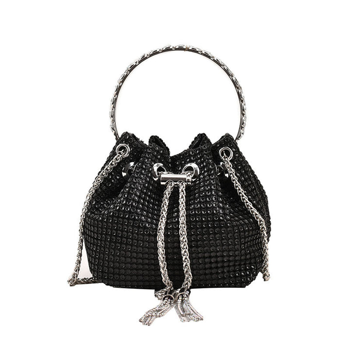 Women's Fashion Diamond Portable Drawstring Bucket Bag-Women's Bags-Zishirts