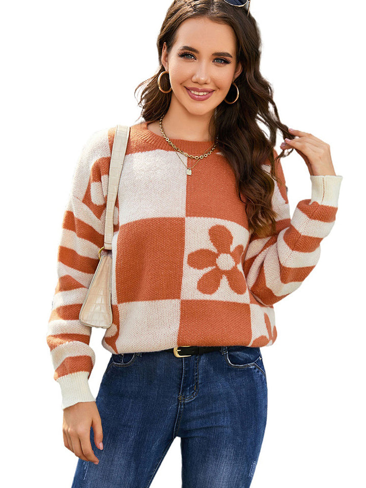 Round Neck Warm Sweater For Women-Sweaters-Zishirts