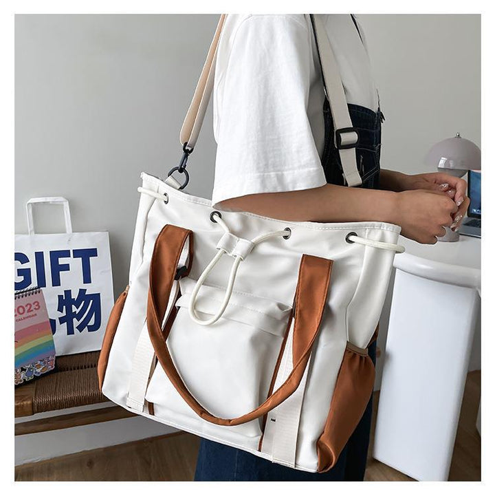 Large Capacity Contrast Color Handbag-Women's Bags-Zishirts