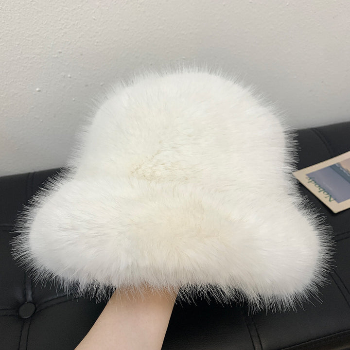 High-end Face-looking Small Warm Ear Protection Mink Hat For Women-Women's Outerwear 2023-Zishirts