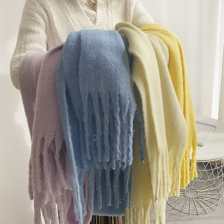 Wind Lazy Solid Color Big Napped Warm Scarf-Scarves & Wraps-Zishirts