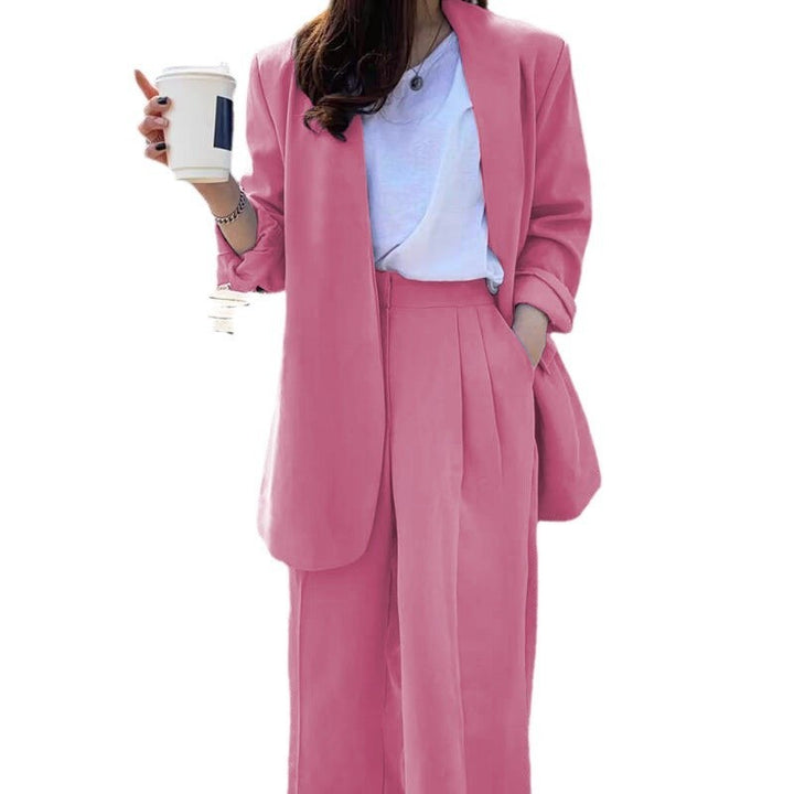 Women's Wide-leg Pants Suit-Suits & Sets-Zishirts