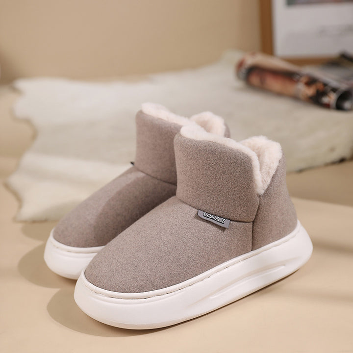 Winter Cotton Slippers Thick Casual Thick-Womens Footwear-Zishirts