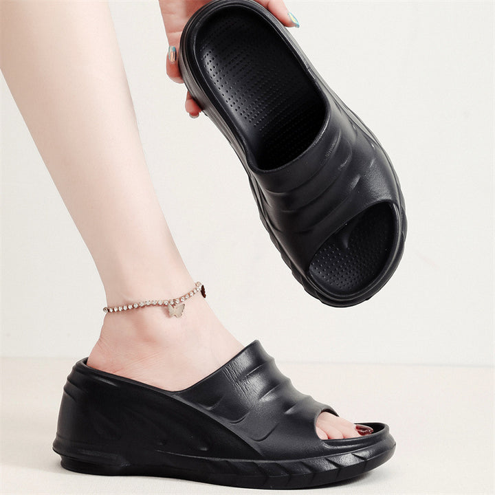 Women's Fashion Casual High Heel Non-slip Platform Slippers-Womens Footwear-Zishirts