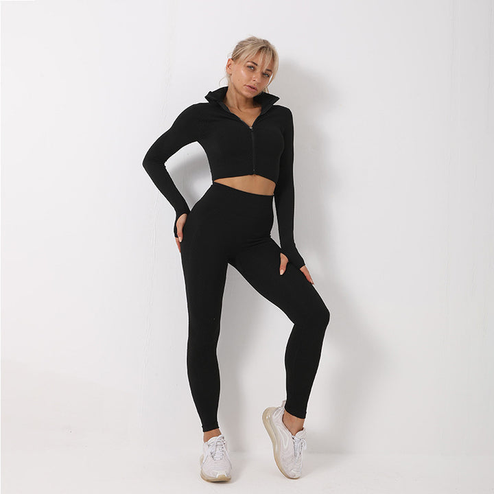 3PCS Yoga Set Seamless Sport Set Women Gym Clothing Leggings Women Crop Top Sports Bra Women Fitness Gym Set Womens Outfits Tracksuit-Womens 2024 March-Zishirts